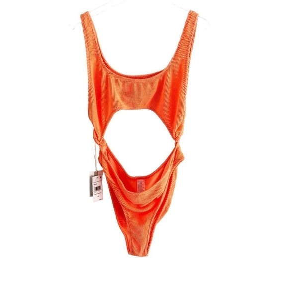 Good American Swimsuit Orange Monokini One Piece 2X 3X - Picture 8 of 10